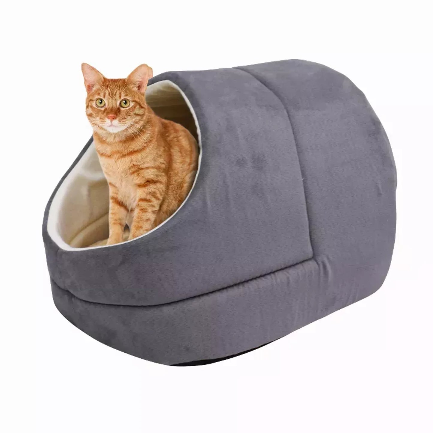 GOOPAWS Pet Hideway Sleeping Cuddle Cave