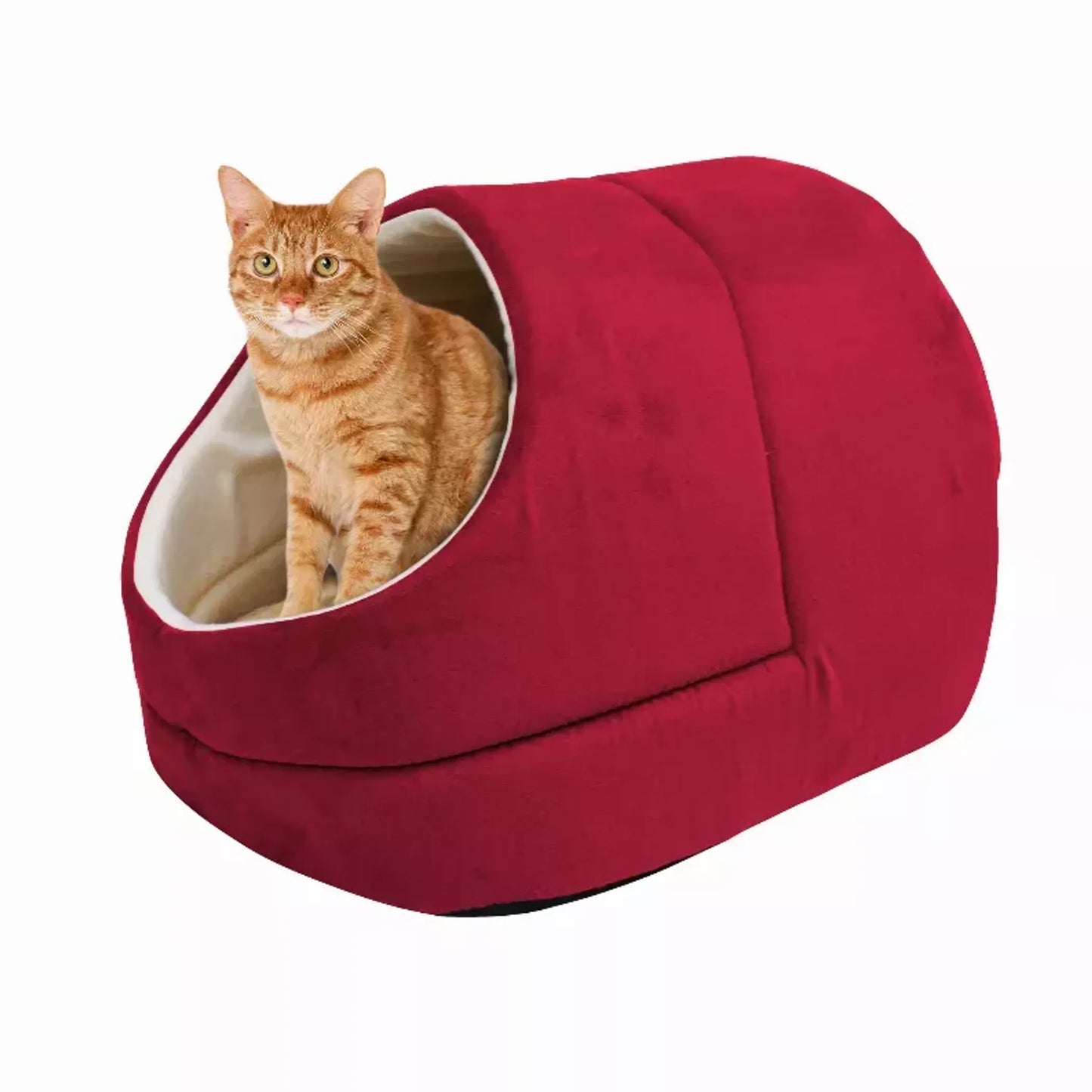 GOOPAWS Pet Hideway Sleeping Cuddle Cave