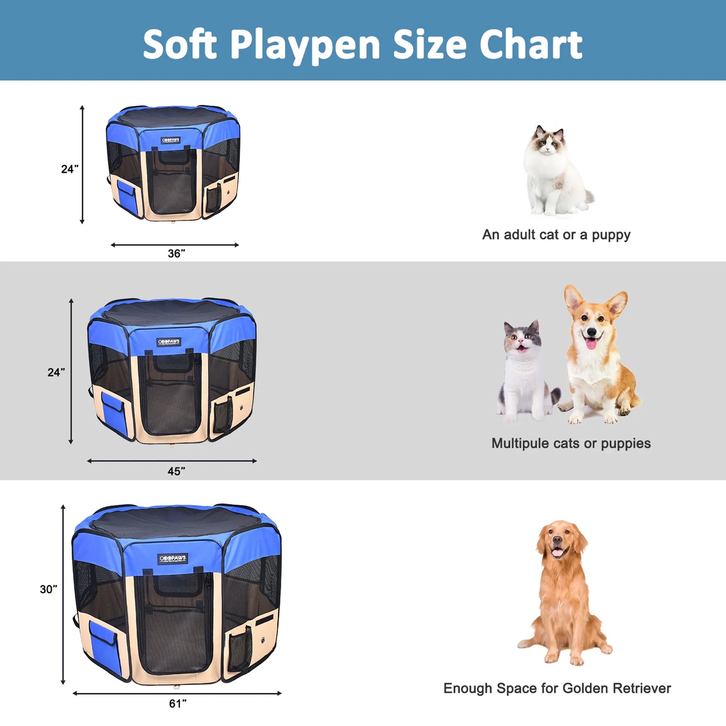 JESPET Pet Dog Playpens