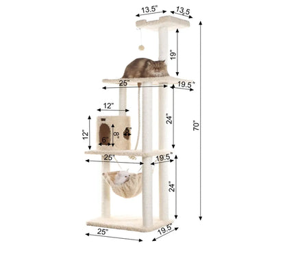 Armarkat Cat Condo / Scratcher (Ultra thick Faux Fur)