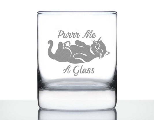 Purr Me A Glass Vaso de whisky Rocks